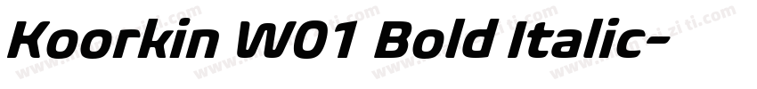 Koorkin W01 Bold Italic字体转换